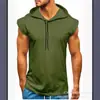 2021 Nuevo AliExpress Amazon ebay Chaleco Deportivo de Fitness sin Mangas para Hombre con Cordón y Capucha Hombre