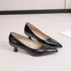 Zapatos Casuales Versátiles de Moda y Elegantes, Bajos, Nuevos Primavera/Verano 2025, Estilo Retro Francés, Puntera Puntiaguda, Cómodos para Mujer