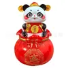 Tamanho Médio Bolsa de Dinheiro do Deus da Riqueza Figura de Panda da Sorte Alimentada por Energia Solar Auto-Sacudidora Tesouro Nacional Cultura Turística Souvenir Cultural e Criativo Presente