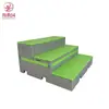 Plataforma de Plástico PE para Coro, Multifuncional, Móvil, Plegable, de Tres Niveles, Adecuada para Salones de Música Escolares