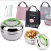 Tazón de Lonchera Térmica de Acero Inoxidable, Lonchera para Adultos, Lonchera de Manzana Linda para Mujer, Tazón de Arroz de Aspecto Elegante para Oficinistas y Niños