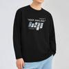 260g Algodão Pesado Manga Longa Camiseta Masculina Trendy Base Interna Camisa Crewneck Preto Roupas Superiores Soltas Americanas