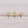 Ágata Roja y Negra Natural Vidrio Transparente Blanco Chapado en Oro Bagua Cuentas Sueltas Cuentas Redondas Accesorios Vidrio al por Mayor 8-14 mm