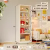 Estantería de Acero Dopamina Estante Estrecho para Almacenamiento de Pie para Sala de Estar Montado en Pared Estante de Almacenamiento Integrado Librería de Almacenamiento de Hierro
