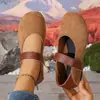 Estilo de comercio exterior nuevo, zapatos bajos tipo Mary Jane de gamuza suave para mujer, con suela suave, cierre de velcro, diseño color block y puntera poco profunda