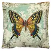 Funda de almohada de felpa corta de mariposa para el hogar transfronteriza, funda de almohada con estampado digital de gráfico de dibujos animados, cojín de almohada