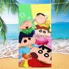 Crayon Shin-Chan ~ Toalla de baño de microfibra para adultos, natación, dibujos animados para niños, viaje, portátil, toalla de playa
