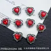 Amor circón multicolor corazón de melocotón multi-way diamantes cuentas diy pulsera de cuentas hecha a mano collar cadena de teléfono móvil accesorios material