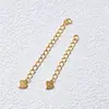 Corrente com Pingente em Formato de Coração S925 Corrente de Ajuste na Ponta Corrente de Extensão Materiais DIY Acessórios para Colar Pulseira Feitos à Mão