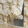Comércio Exterior Azulejo Imitação Rolo Autoadesivo Adesivo de Parede de Mármore Painel de Parede Painel de Plástico Alumínio Decoração de Parede de Sala de Estar Quarto Papel de Parede