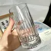 Copo de Whisky de Fundo Grosso Vidro de Alta Qualidade Cristal Doméstico Comercial Luxo Leve Flor Gravada Copo de Cerveja Copo de Vidro para Bebidas Alcoólicas