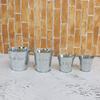 Balde de Ferro Balde de Ferro Vaso de Ferro Galvanizado Balde de Flores Balde de Ferro Pequeno Lixeira de Mesa Balde Químico Balde de Ferro para Pipoca