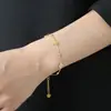 Pulsera de Acero de Titanio con Incrustaciones de Diamante Floral Lucky Hollow para Mujer, Pulsera de Diseño de Nicho, Joyería para Mejor Amiga Estilo Mori