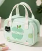 Bolsa de Cosméticos Portátil Fresca de Verano Personalizada, Bolsa de Almacenamiento de Cosméticos Portátil Verde Manzana Impermeable, Linda y Atractiva