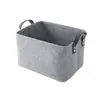 Cesta de Almacenamiento de Fieltro Caja de Almacenamiento para Armario Caja de Almacenamiento para Ropa Cesta de Almacenamiento de Fieltro a Prueba de Polvo Cesta de Almacenamiento para Juguetes