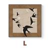 Pintura decorativa retro francesa para sala de estar, fondo de comedor antiguo, pintura colgante de pared, combinación de nicho, dormitorio, mariposa, pintura mural para cabecera