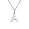 Collar con Colgante de Letra Emanco Acero de Titanio No se Desvanece Cadena para Clavícula Cadena de Hueso de Serpiente de Acero Inoxidable Nicho Europeo y Americano para Mujeres