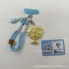 Nuevo Llavero de Ramo de Oro Puro 999 Sanrio Dibujos Animados Lindo Colgante para Bolso de Teléfono Móvil Regalo Transmisión en Vivo Estilo Popular