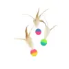Juguete para Gato Pelota Saltarina Gadget de Autoentretenimiento Alivio del Aburrimiento Gatito Caña de Plumas Consumidor de Energía para Gatitos Suministros para Mascotas