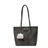 Bolsa de Grande Capacidade para Mulheres 2026 Nova Moda Casual Bolsa de Ombro de Alto Padrão para Estudantes Universitários Deslocamento Diário Bolsa Tote