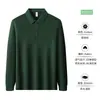 Talla europea, polo de exportación transfronteriza, camiseta deportiva de secado rápido, ropa de trabajo, polo blanco de manga larga para hombre, hecho a medida