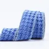 Borde de Botón/Borde Recto Doble Cara Brillo Mil Cuadrículas Pájaro Lazo Hecho a Mano Cinta Material DIY Accesorios para Ropa Empaque de Caja de Regalo
