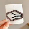 Pinzas para el cabello de pedrería brillante para mujer, nuevo estilo de alta gama 2026, para flequillo y cabello lateral, pinzas de borde liso, accesorios para el cabello