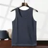 Chaleco de Cachemir para Hombre, Camisola de Punto de Cachemir de Cabra, Cuello Redondo en U, Nuevo Estilo Otoño e Invierno 2026, Camiseta Interior sin Mangas para Calidez