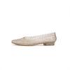 Sapatos de Gelatina Coreanos, Sapatilhas de Boca Baixa, Sandálias e Chinelos Casuais de Cristal PVC para Exterior com Bico Fino, Sapatos de Dança com Recorte Lateral