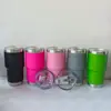 Taza para Coche de 20 oz con Recubrimiento en Polvo Acero Inoxidable 304 Doble Pared Aislada Taza Refrigeradora para Coche Taza para Cerveza Termo