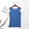 Verão Colete Feminino Sling Modal Várias Colocação Mulheres Respirável Suor Absorvente Cor Sólida Base Casual Camisa Mulheres