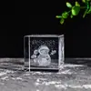 Cubo tallado de cristal, Adorno de cubo de nube en blanco personalizado, Adopta una nube y regala a las niñas un regalo de vacaciones de cumpleaños
