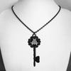 Comercio Transfronterizo Estilo Gótico Hécate Dios de Marzo Divino Collar Negro con Logo Collar de Llave de Vidrio