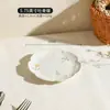 Juego de Cuenco y Plato de Cerámica con Margaritas en Relieve Bajo Esmalte, Vajilla Doméstica Nueva, Cuencos, Palillos, Platos, Vajilla, Regalo para Casa Nueva