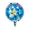 Balões de Folha de Alumínio do Sonic the Hedgehog Transfronteiriços, Balões de Decoração de Festa de Aniversário com Personagem Cartoon Sonic