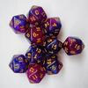 Dado Estrella Bicolor de 20 Caras Grupo de Running Acrílico Juego Digital Multilado Pecado Veinte Caras Pecado Estrella Cristal