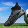 Zapatos de fútbol transfronterizos para hombres y mujeres, de caña alta con tacos largos AG, tacos TF, zapatos de entrenamiento para competición de fútbol en campus estudiantil, malla antideslizante