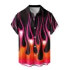 Camisa de Manga Corta Nueva de Venta Caliente para Hombre Vacaciones en Hawái Llamas Impresión 3D Casual Versátil Top para Hombre 2024