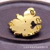 L60522 Cobre Artesanal DIY Duas Cores Ponto Azul Cor Esmeralda Acessórios Básicos Ornamento de Cabelo Material Hanfu 25*42mm
