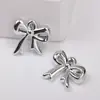 Nuevo Perro Globo Corazón Plateado Lazo Pajarita UV Colgante Accesorios DIY Metal Imitación Colgante Pendientes Pulsera