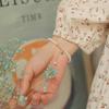 Pulsera de perlas de agua dulce naturales oro de 14 quilates importado Pulsera suave que no se decolora joyería entrega de fábrica