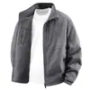 Chaqueta de Hombre Otoño 2026 Nuevo Estilo Abrigo con Cuello Alto para Hombres Jóvenes y de Edad Media Transpirable Deportes al Aire Libre Talla Grande Holgado