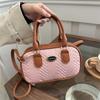 Estilo Coreano Moda para o dia a dia Estilo Hong Kong bolsa de mão retrô 2024 Nova Bolsa tiracolo estilo Ocidental bolsa quadrada pequena bolsa casual