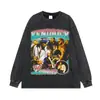 Chaleco Vintage Retro Singer de Manga Corta con Estampado Lavado Top Estrella Flor Frita Talla Grande Ropa Urbana para Hombres y Mujeres