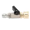 Hidrolavadora Máquina para Lavar Autos Pistola de Agua Tubería de Agua Acero Inoxidable Válvula de Interruptor 3/8 Macho y Hembra Tubería de Aire Pequeña 1/4 Hembra