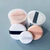 Almofada de Pó Solto de Veludo Cristal Super Macia Dupla Face de Veludo para Maquiagem Redonda Cabelo Macio Almofada para Pó Seco Almofada para Pó de Mel Uso Úmido e Seco