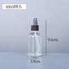 Botella Boston Transparente de Gama Alta Botella con Atomizador Engrosada Botella Gotero de Vidrio Botella para Aceites Esenciales Botella de Presión Recargable