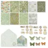 Paquete de Materiales de Pegatinas de Mariposas Vintage para Decoración de Journaling Base de Papel para Pegatinas DIY Papel Especial