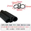 Tiras de goma selladoras de burbuja lateral para puertas de coche, anticolisión y aislamiento acústico, tiras de acero en forma de U para cajas y gabinetes eléctricos con clips para vidrio