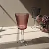 Copa de Vino Tinto Rayas Verticales Retro Copa Alta Estilo Europeo Doméstico Copa de Champaña Copa de Vino de Alto Valor Copa de Vino de Frutas